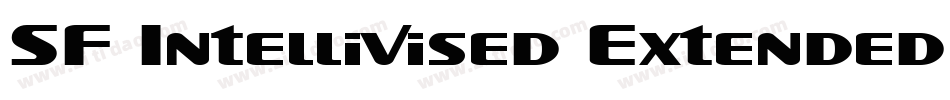 SF Intellivised Extended Italic字体转换